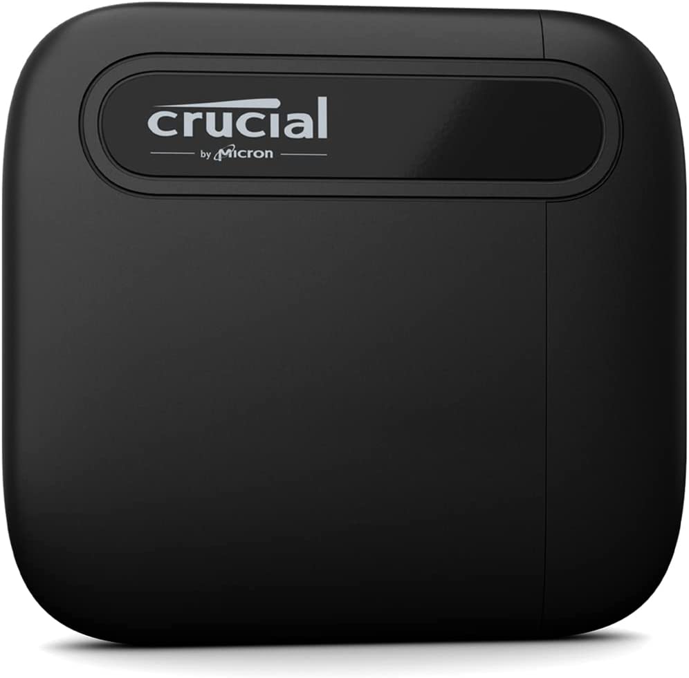 Crucial X6 1TB Portable SSD - Up to 800MB/s - PC and Mac - USB 3.2 USB-C External Solid State Drive